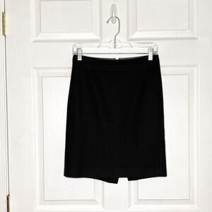 J.CREW Factory Pencil Skirt Black Double Serge Wool